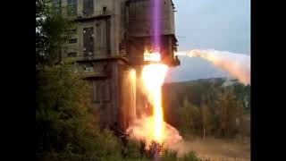 Russian Test Stand Static Firing The RD107A Rocket Engine With Sound [upl. by Teemus291]