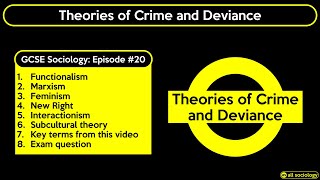 GCSE Sociology Revision  Theories of Crime Episode 20 [upl. by Anyg679]