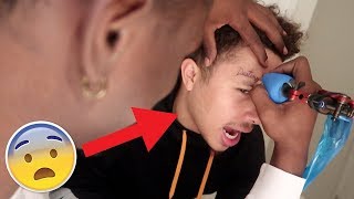 I GOT MY GIRLFRIENDS NAME TATTOOED ON MY FACE PRANK  SHE GETS EMOTIONAL [upl. by Uliram]