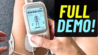 How to use TENS Unit Machine with EMS and Massager FULL REVIEW amp DEMO [upl. by Aden464]