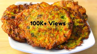 Quick and Crispy Healthy Zucchini Fritters [upl. by Nosnar]