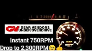 Gear Vendors Overdrive Fwy OnOff Test 6570MPH 69 F250 C6 Dana 60 373 rear 750RPM Difference [upl. by Okram321]