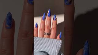 New blue nail for the summer kpop aespa music nails nailart nailinspo nailstyle nailtech [upl. by Ahern]