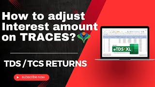 How to adjust the Interest amount on TRACES [upl. by Graig]