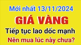 Giá vàng hôm nay 9999 ngày 13112024 GIÁ VÀNG NHẪN 9999 Bảng giá vàng 24k 18k 14k 10k [upl. by Akenat]