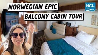 NORWEGIAN EPIC BALCONY CABIN Tour amp Honest Review  WEIRDEST Cabin Layout [upl. by Segalman983]