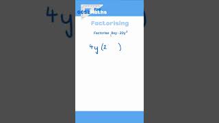 Factorising gcsemaths gcse maths factorise factorising algebra foundation [upl. by Ennybor892]