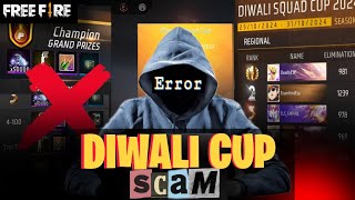 I Exposed the Free Fire Diwali Cup Scam😱FREE FIRE DIWALI SQUAD CUP TOURNAMENT [upl. by Sidras779]