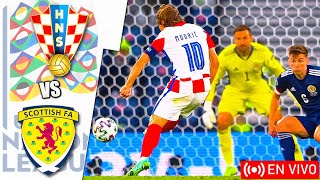 Croacia vs Escocia en vivo  Liga De Las Naciones De La UEFA [upl. by Ytteb]