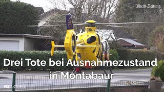 Großeinsatz in Montabaur Drei Tote aufgefunden [upl. by Meridith]