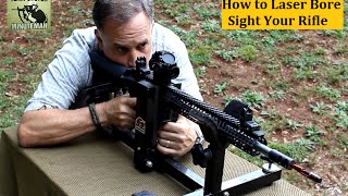 How to Laser Bore Sight a Rifle [upl. by Susejedairam]