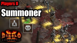 Endgame Summoner Necromancer Build Showcase Diablo 2 Resurrected [upl. by Tratner]