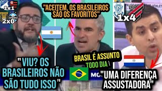 ARGENTINOS DEBATEM TROPEÇOS DOS BRASILEIROS E PARAGUAIOS ASSUSTADOS COM ATHLETICO PARANAESE [upl. by Mindy]