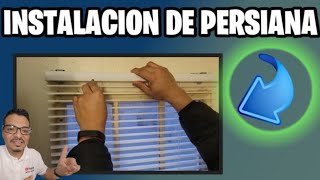 como instalar persiana para ventana o puertas de ventana [upl. by Llerroj977]