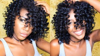 PERM ROD SET on STRAIGHTENED NATURAL HAIR  Simply Subrena [upl. by Baras]