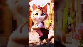 Bhangda pa music bollywood song punjabi dance beautiful cutecat cute reels [upl. by Aseral395]