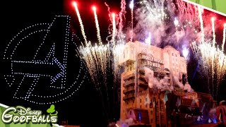 Disneyland Paris Marvel Drone Show Avengers Power The Night 4K  Walt Disney Studios Park [upl. by Farrel]