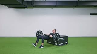 Barbell Hip Thrust B Stance [upl. by Hartzell]