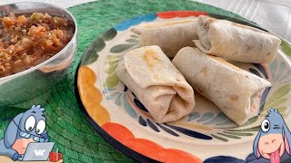 Mini burritos de machaca con huevo [upl. by Jardena]