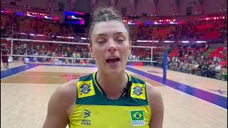 FALA ROSA A oposta Rosamaria comentou a derrota brasileira na semifinal da VNL diante do Japão [upl. by Hernandez864]