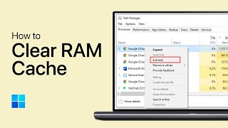 How To Clear Your RAM Cache on Windows 1011 [upl. by Morlee]