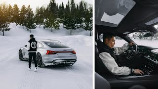 Audi RS etron GT  Winter Driving Experience in Mont Tremblant [upl. by Odnalor]