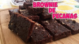 Brownie de chocolate y pecanas rápido y fácil🤤 l Miski Trujillo [upl. by Opaline]