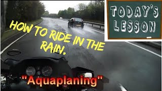 How to ride a motorcycle in the rain or on wet roads [upl. by Ackler]