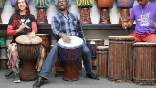 Drumskull Drums w Abdoul Doumbia Sahar K amp Josh Tabije  Guinea Lenke Djembe [upl. by Roanne]