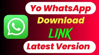 YO Whatsapp download link 🔗 YO Whatsapp kaise update kare  How to update yowhatsapp [upl. by Kissner]