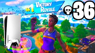 Tactics Officer Skin Gameplay 36 Kill Zero Build Solo Squad Win in Fortnite Ch 4 Season 3 [upl. by Hanser]