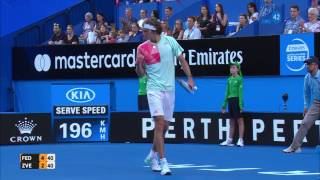 Roger Federer v Alexander Zverev highlights RR  Mastercard Hopman Cup [upl. by Burkitt]