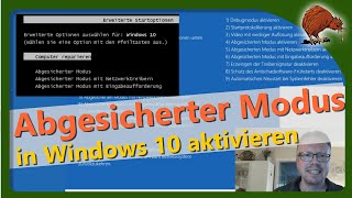 Abgesicherter Modus in Windows 10 aktivieren [upl. by Dulcle]