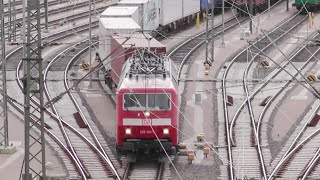 120 1417 als Güterzuglok mit Containerzug in Maschen  190616 [upl. by Maximilianus]