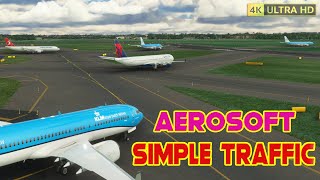 Aerosoft  Simple Traffic  Gameplay Airports  MSFS 2020 4K [upl. by Noemys]