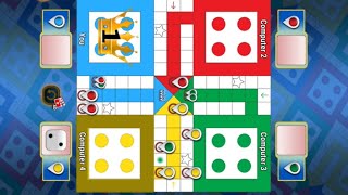 Ludo Game in 4 Players  Ludo King Game in 4 Players  Ludo Gameplay  Ludo Khela ludogame 100 [upl. by Nivram]