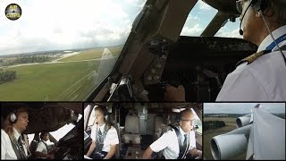 STUNNING Boeing 747 ShortFieldCockpitLanding FULL ATC MultiCam Wamos Air AirClips [upl. by Gavra]