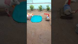 How to make water pump science project cow video at home shorts waterpump toys trending viral [upl. by Eaneg411]