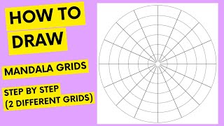 Mandala art  How to draw circles and grids  Mandala art for beginners  2022  ATM Creations [upl. by Dewhurst]