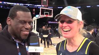 Beate Wagner Moe Wagners mom interview 2018 Big Ten Tournament 030418 [upl. by Reagan]