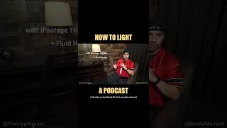 Lighting a Podcast  WellLit Warm Low Key Style  How To Light Interviews Tutorial [upl. by Celka]