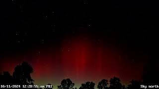 Northern lights Timelapse G5 Solar Storm [upl. by Durman]