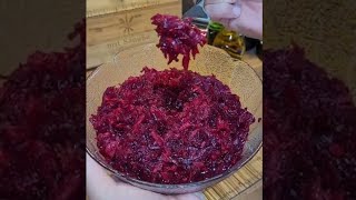 Rote Bete Salat  Rote Beete Rezept [upl. by Newnorb352]