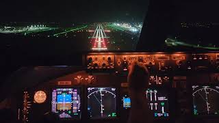 INTERESTING Automatic landing of BOEING 747cockpit view verbal explanations by the pilot [upl. by Lekar433]