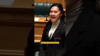 New Zealand MPs perform Maori Haka to protest against a controversial billmaorihaka newzealand [upl. by Fleeman205]