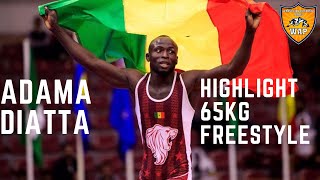 HIGHLIGHT Adama DIATTA 65kg SEN  Freestyle Wrestling [upl. by Davies]