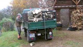 Multicar M25 Holztransport mit Holzknecht [upl. by Harleigh8]