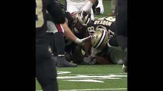 Zyon McCollum intercepts the Spencer Rattler pass vs New Orleans Saints [upl. by Lower]