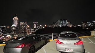 ILLEGAL STREET TUNED INFINITIS DRIVE THRU DOWNTOWN ATLANTA g37nation g37infiniti vlog [upl. by Jelena]