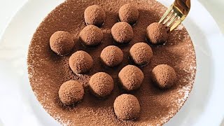 3ingredient chocolate truffles  Condensed milk Chocolate truffles Recipe [upl. by Kred]